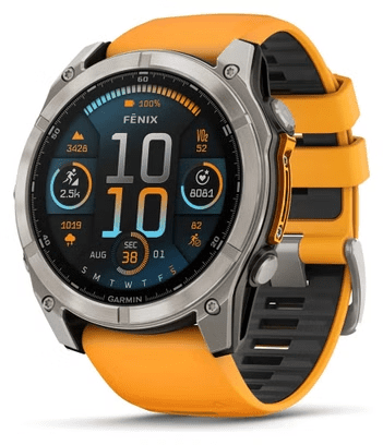 La Garmin Fenix 8 ici dans sa version 51mm Sapphire